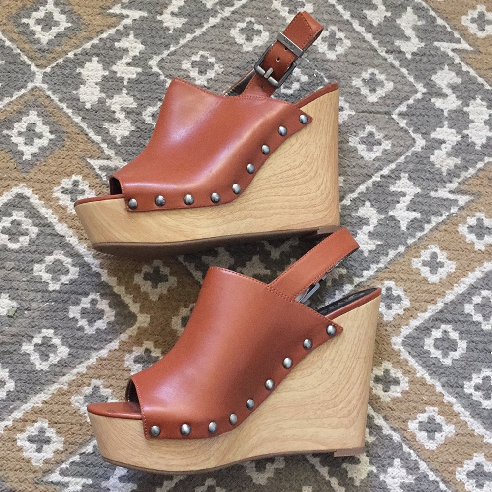 Wooden Wedges (Clogs? Mules? Idk)